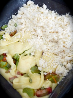 crumb coffee cake,rhubarbe,cake